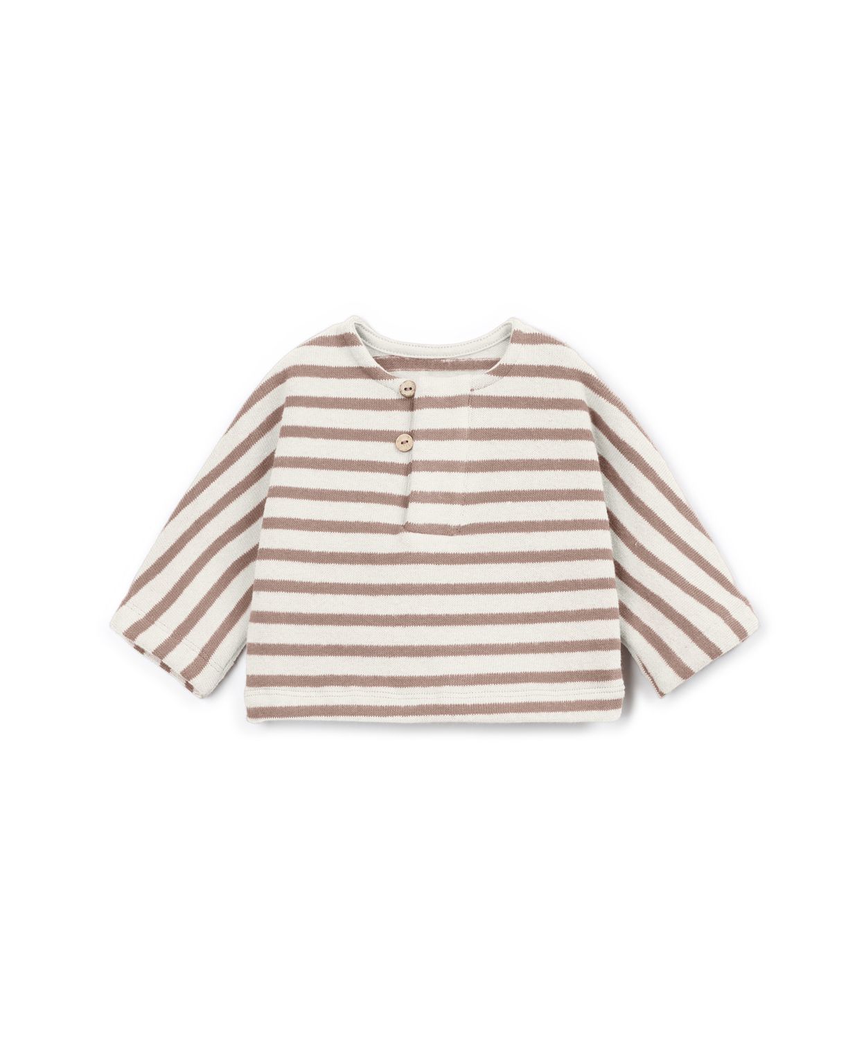Play Up-STRIPED JERSEY SWEATER-DRAWING