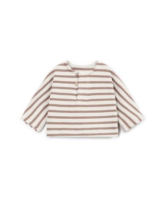 Play Up-STRIPED JERSEY SWEATER-DRAWING