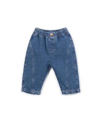 Play Up-DENIM TROUSERS-BLUE DENIM