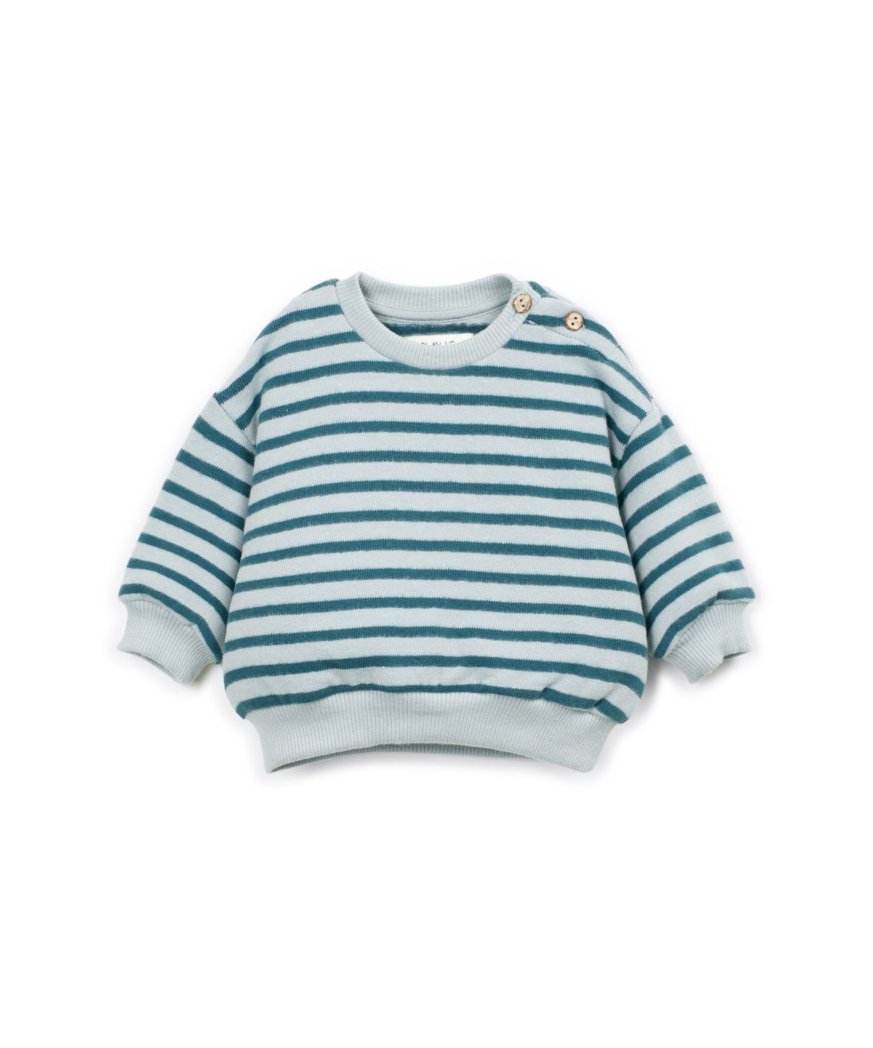 Play Up-STRIPED JERSEY SWEATER-CYANOTYPE