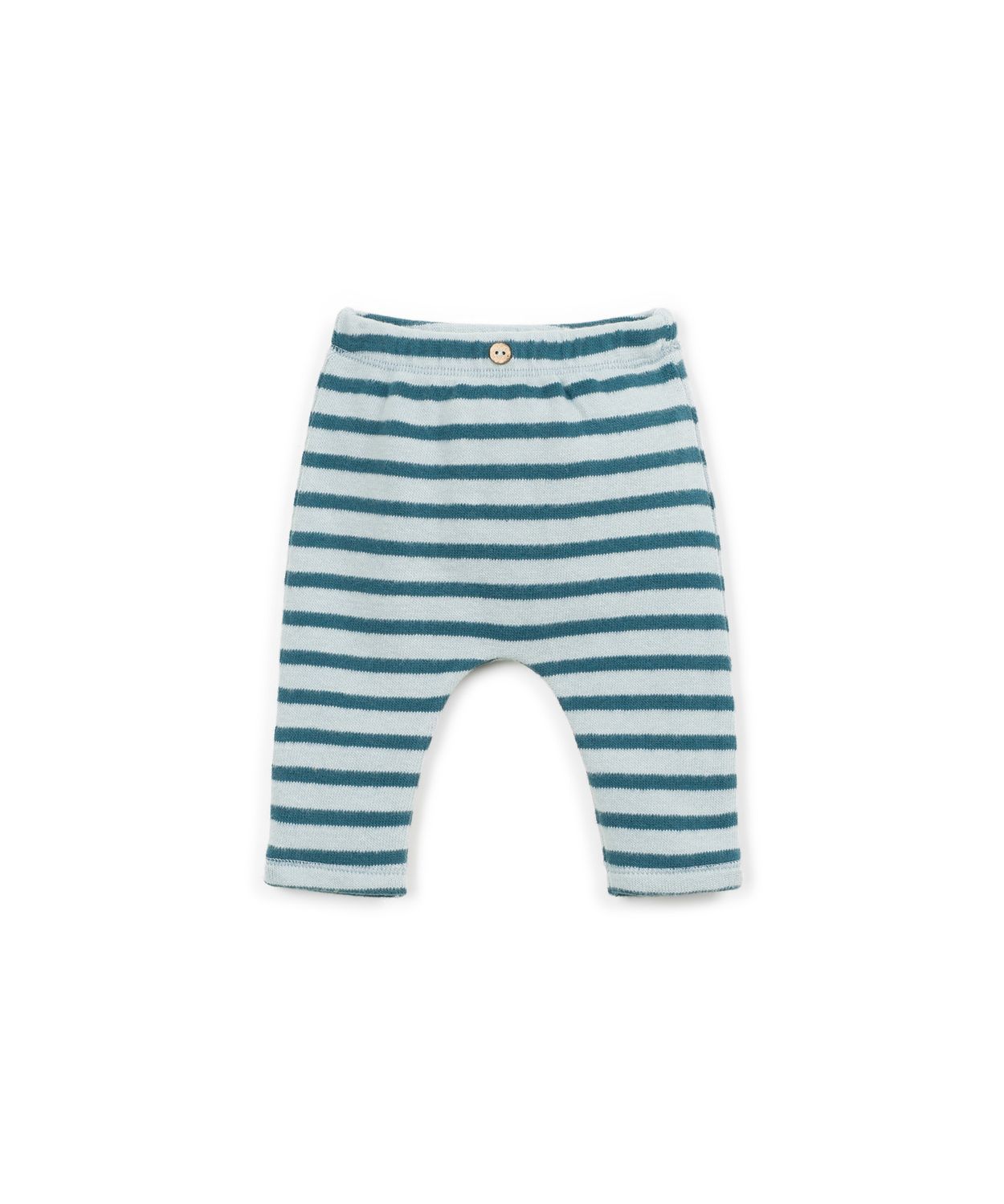 Play Up-STRIPED JERSEY LEGGINGS-CYANOTYPE