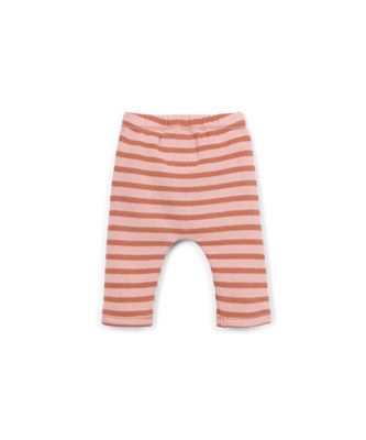 Play Up-STRIPED JERSEY LEGGINGS-TAPESTRY