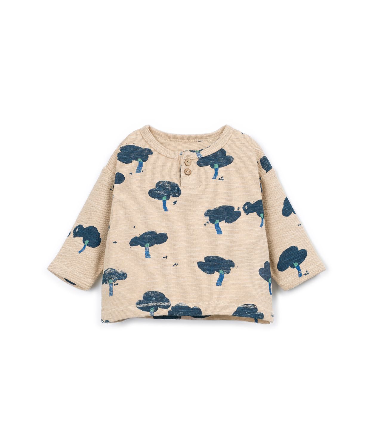 Play Up-PRINTED RIB FLAMÉ LS T-SHIRT-SKEIN-