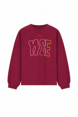 The New Chapter-The New Chapter Mattie Longsleeve-Burgundy