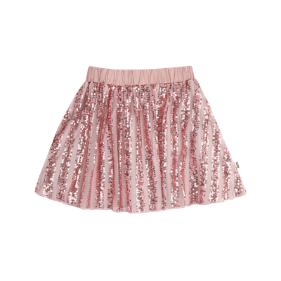 House of Jamie-Sequins Skirt-Rose Mauve