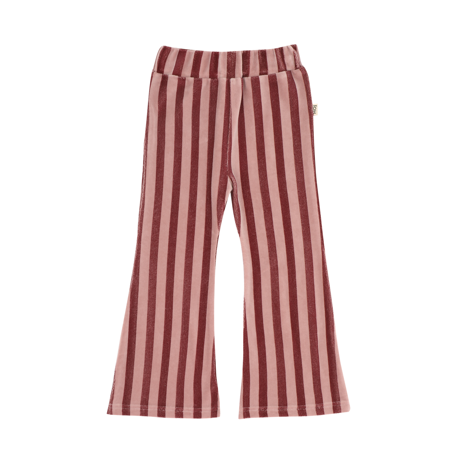 House of Jamie-Flared Pants-Ruby Stripes (Velvet)