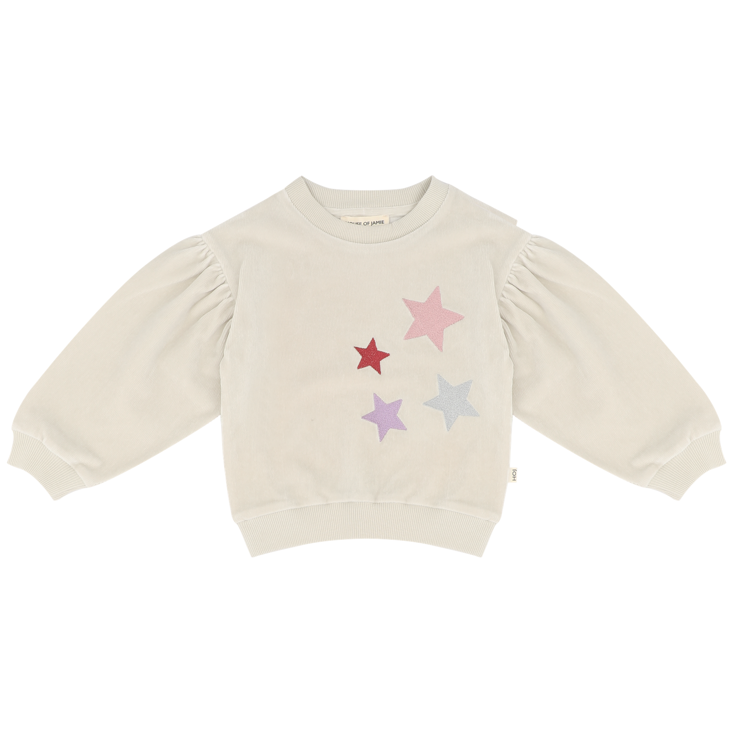 House of Jamie-Balloon Sweater-Sandshell (Rib Velvet)