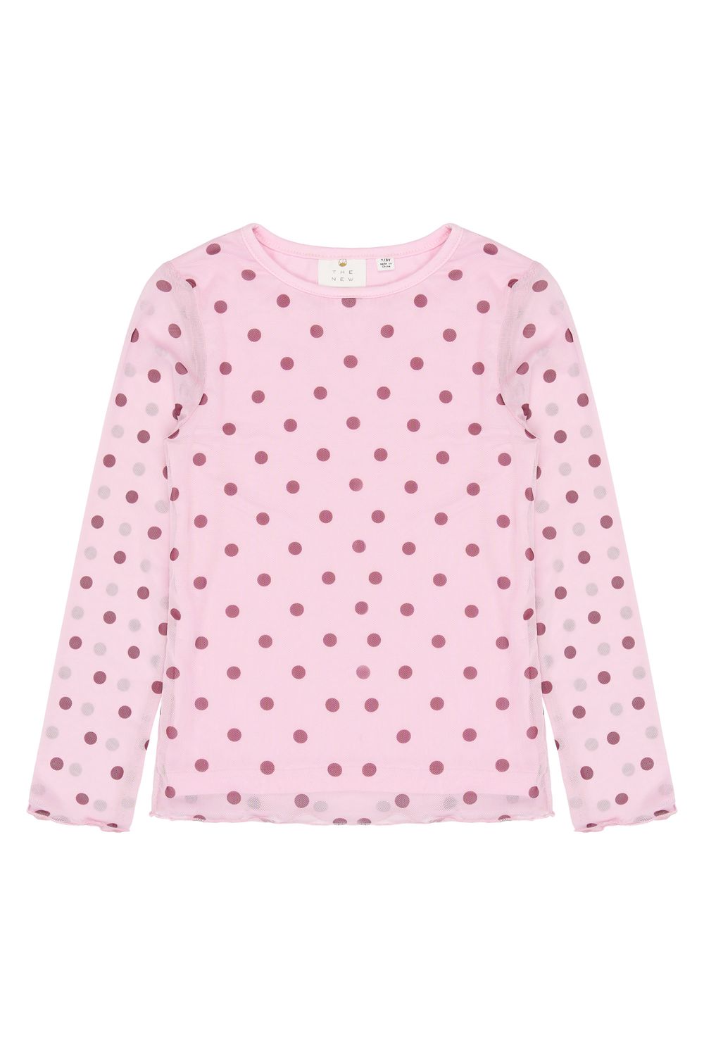 THE NEW-TNVandelia L_S Mesh Tee-Pink Lavender AOP TN-Girl