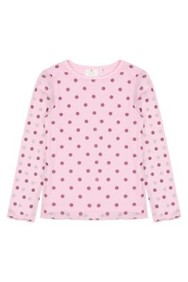 THE NEW-TNVandelia L_S Mesh Tee-Pink Lavender AOP TN-Girl