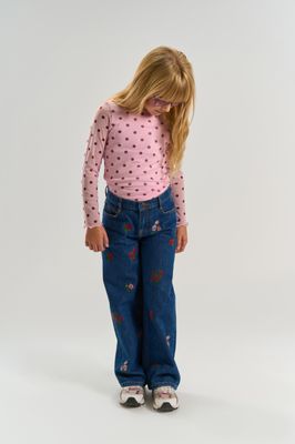 THE NEW-TNVandelia L_S Mesh Tee-Pink Lavender AOP TN-Girl