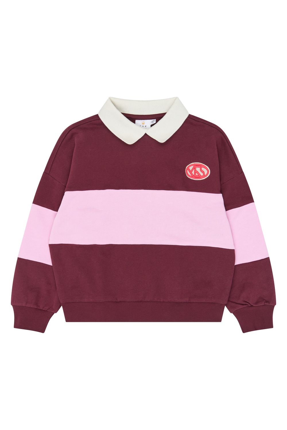 THE NEW-TNVaniza OS Polo Sweatshirt-Burgundy TN-Girl