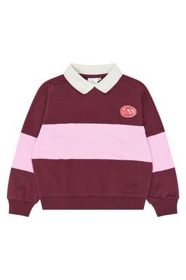 THE NEW-TNVaniza OS Polo Sweatshirt-Burgundy TN-Girl