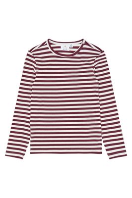 THE NEW-TNMoore L_S Rib Tee-Gardenia Striped-Girl