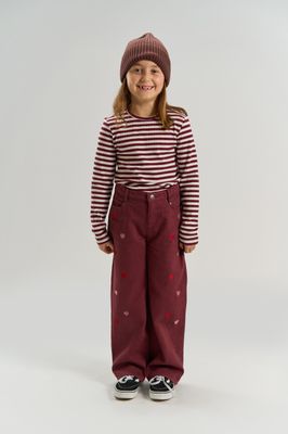 THE NEW-TNMoore L_S Rib Tee-Gardenia Striped-Girl