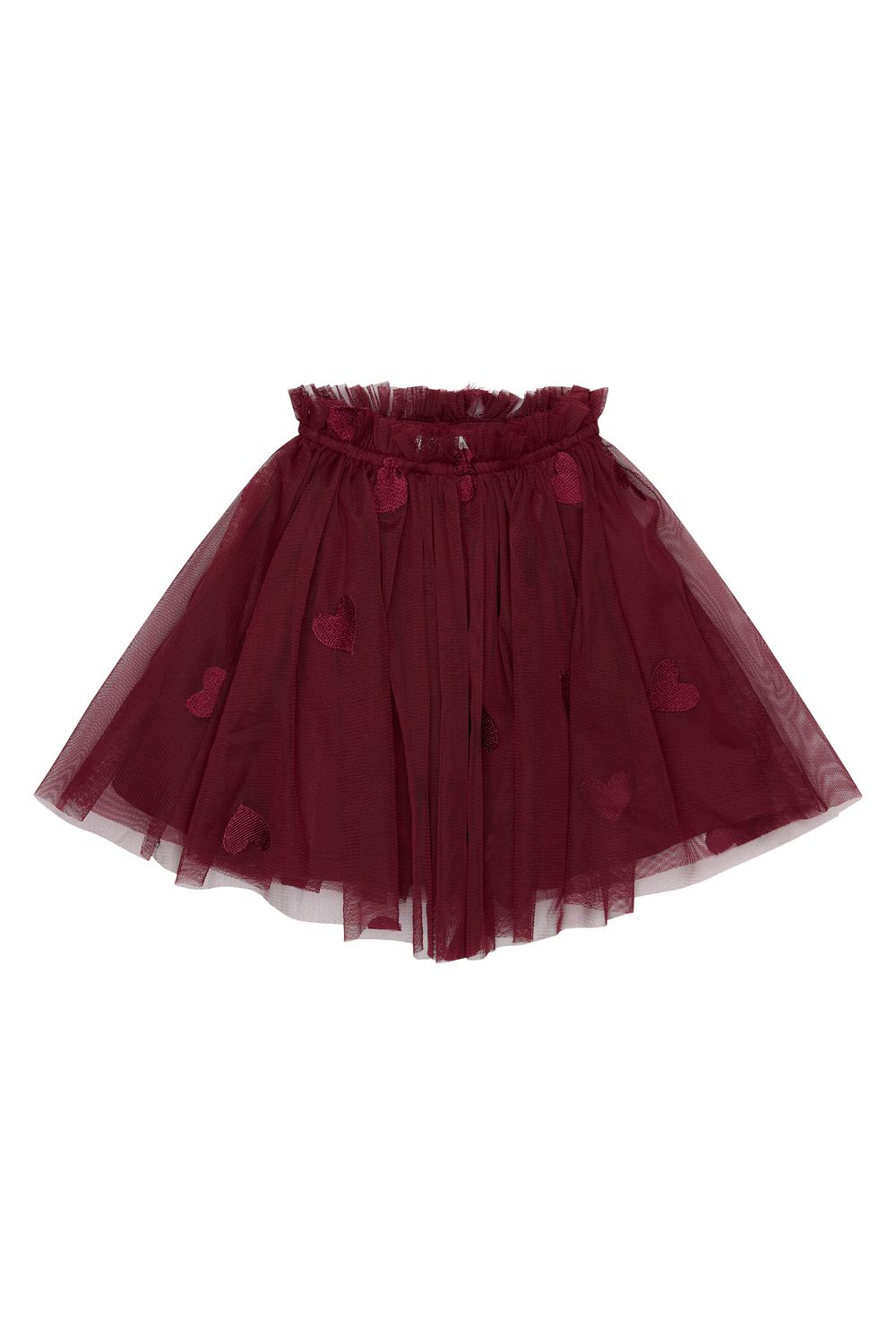 THE NEW-TNSTVonda Mesh Skirt-Burgundy EMB TN-Toddler Girl