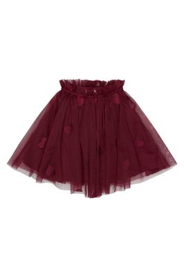 THE NEW-TNSTVonda Mesh Skirt-Burgundy EMB TN-Toddler Girl