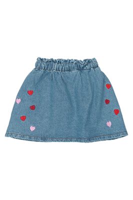 THE NEW-TNSTValora Denim Skirt-Light Blue Denim EMB-Toddler Girl