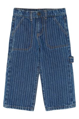 THE NEW-TNSTVilfredo Baggy Fit Worker Jeans-Medium Blue Denim AOP-Toddler boy