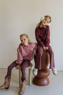 Navy Natural - Pippa top burgundy jersey