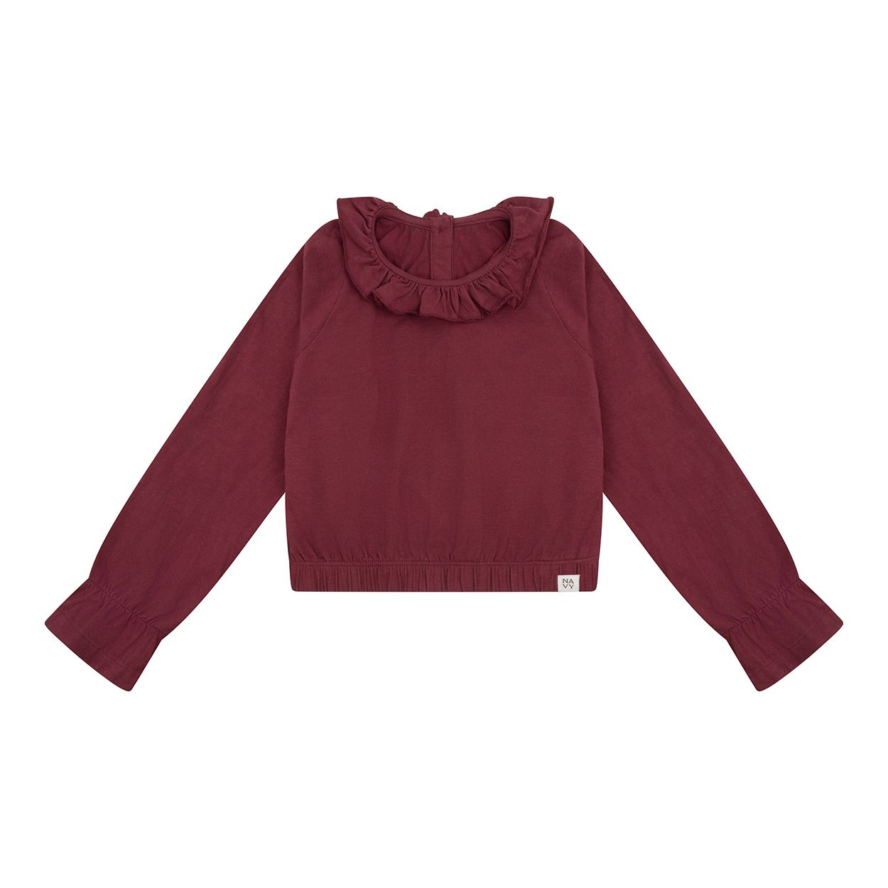Navy Natural - Pippa top burgundy jersey