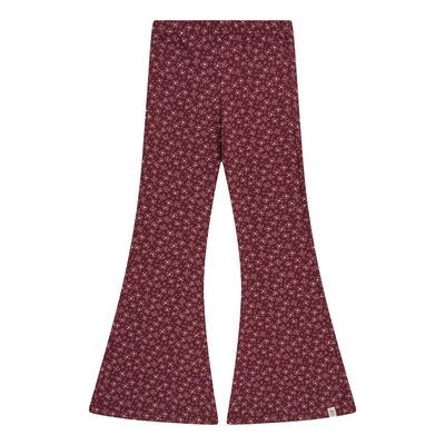 Navy Natural - Be flared burgundy leopard flower