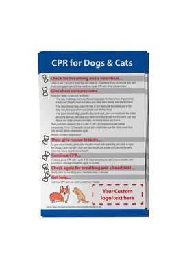 Lifesaving CPR Magnets for Dogs & Cats – Customizable for Vets & Rescues! (4"x6")
