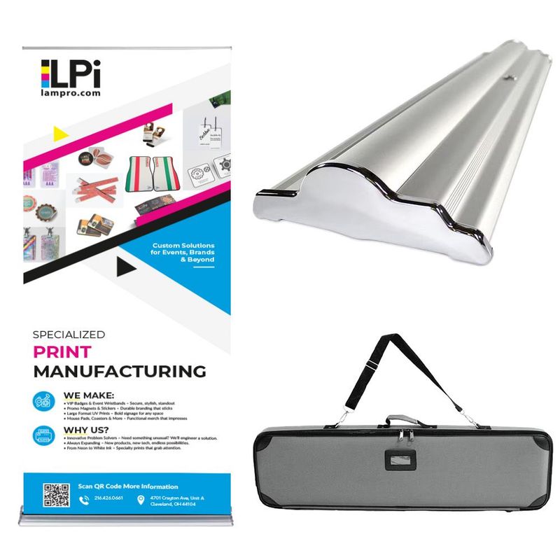 Professional LPI Banner Stands |  Retractable Displays 33.5" x 80"
