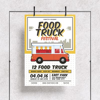 Hanging flyer of a festival event