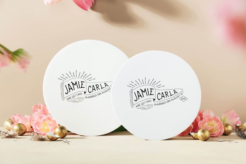 Personalized Wedding Coasters Favors