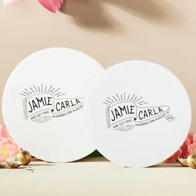 personalized wedding coasters favors