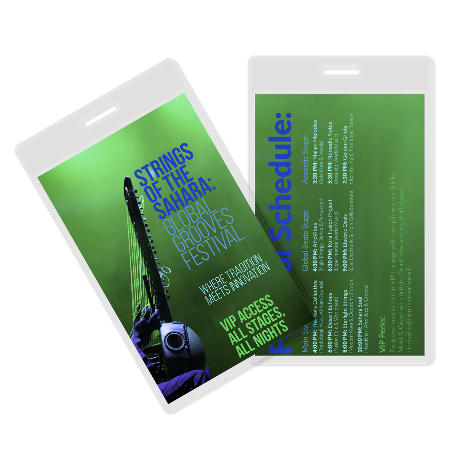 Custom Laminated ID Badges (with Color Accents)