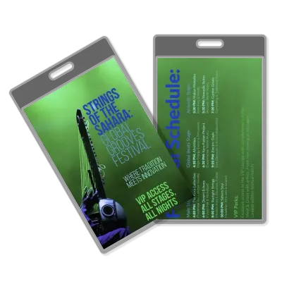 custom laminated id badges