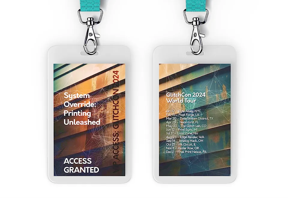 custom laminated id badges