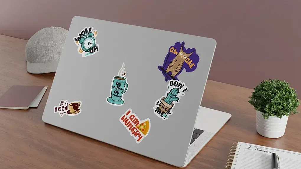 Custom Die-Cut Stickers with 5th Color Effects Custom Die-Cut Stickers with 5th Color Effects