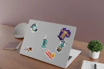 Custom Die-Cut Stickers with 5th Color Effects