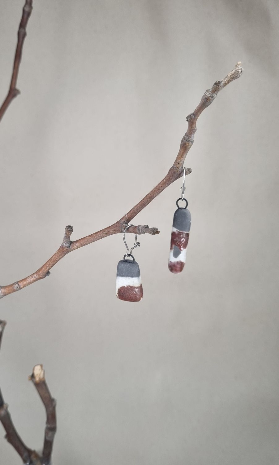 Raku Earrings #23