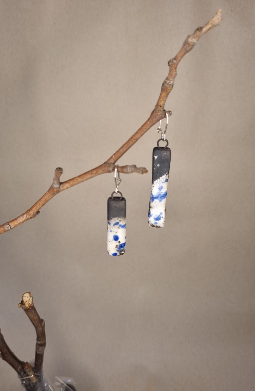Raku Earrings #3