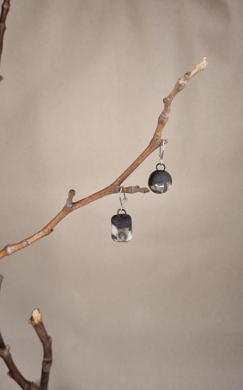 Raku Earrings #12