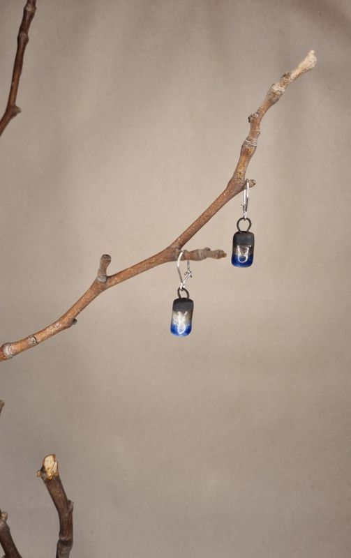 Raku Earrings #6