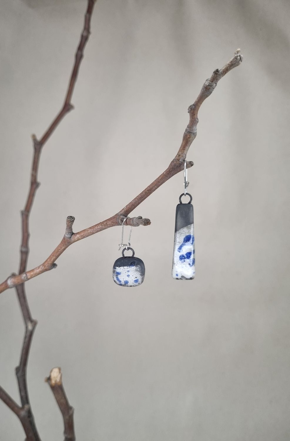 Raku Earrings #30