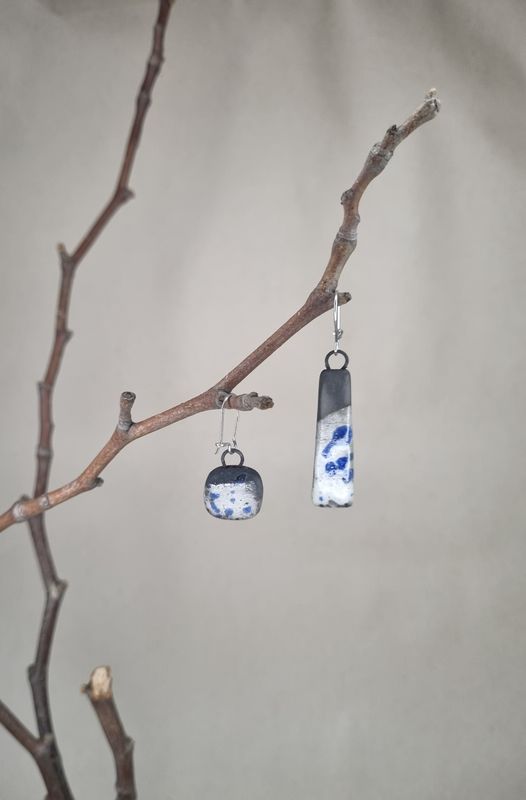 Raku Earrings #30