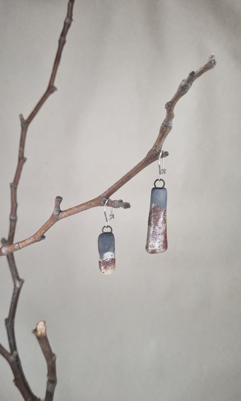 Raku Earrings #31