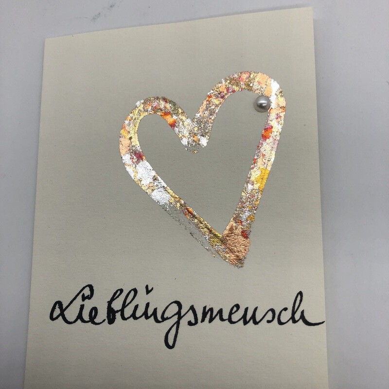 Billett „handmade“ groß - Lieblingsmensch
