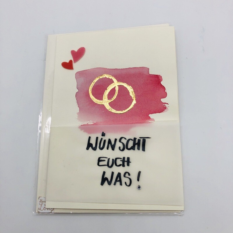 Billett „handmade“ groß - Wünscht euch was