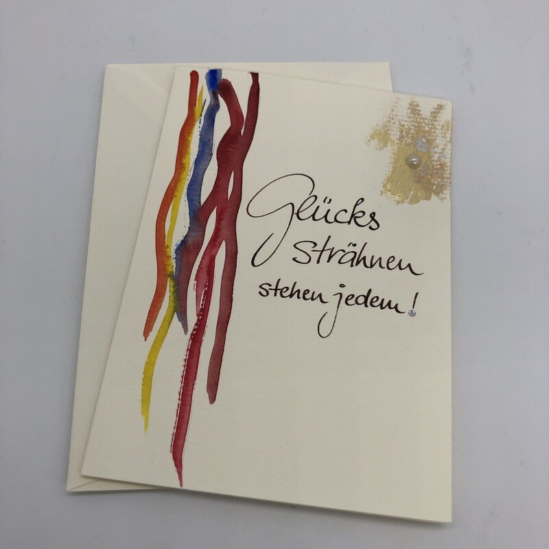 Billett „handmade“ Glückssträhnen