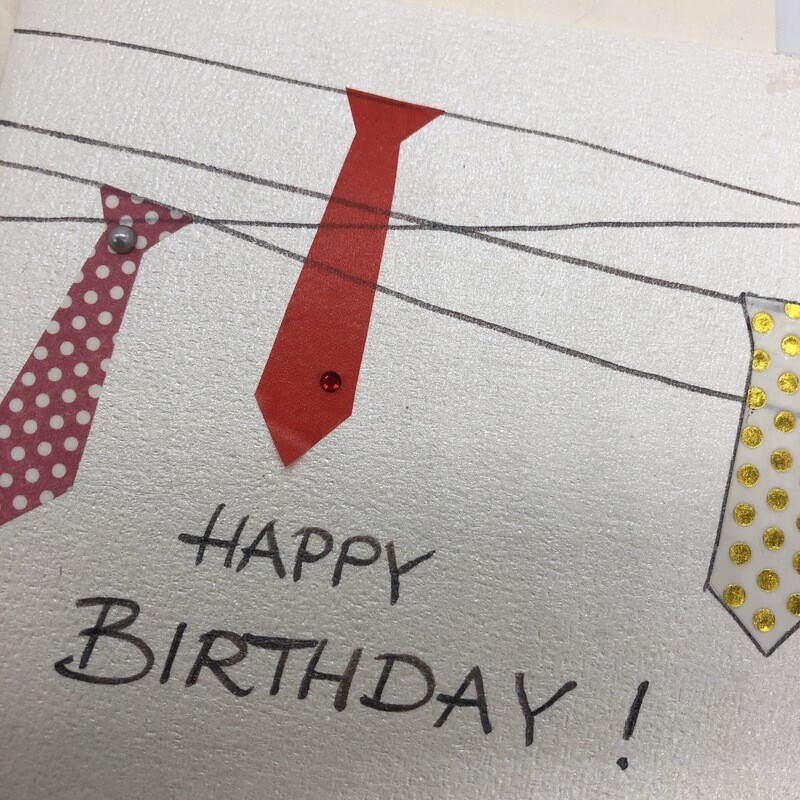 Billett „handmade“ Happy Birthday für Männer