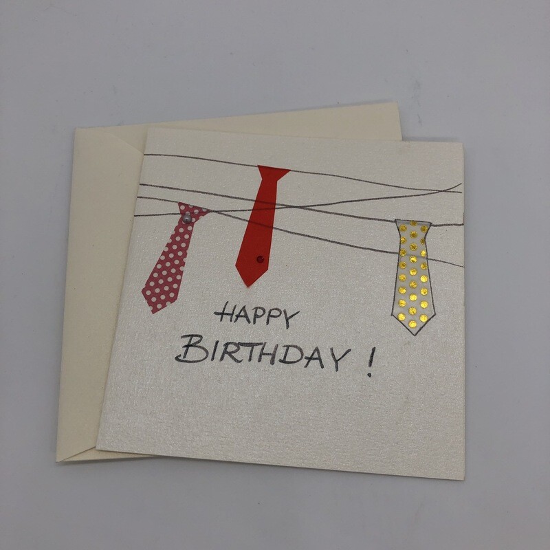 Billett „handmade“ Happy Birthday für Männer