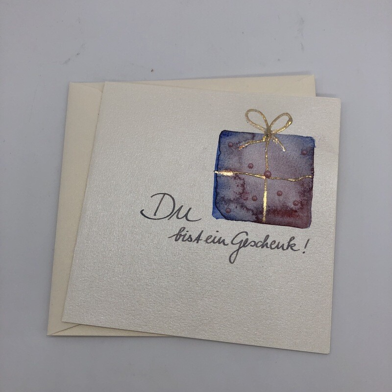 Billett „handmade“ - Du bist ein Geschenk