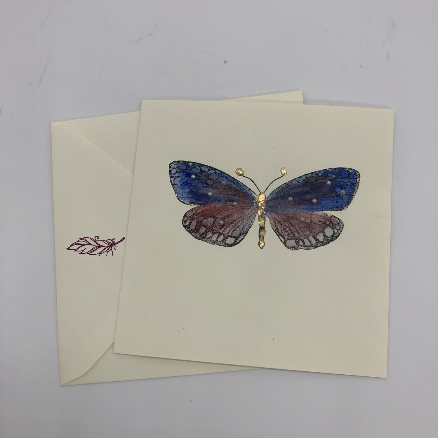 Billett „handmade“ Schmetterling