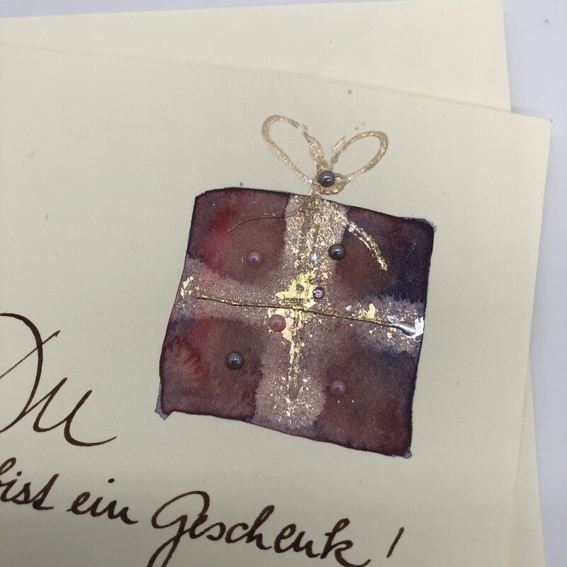 Billett „handmade“ - Du bist ein Geschenk!